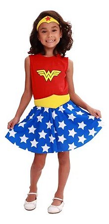 Fantasia Mulher Maravilha Classica G - Super Magia