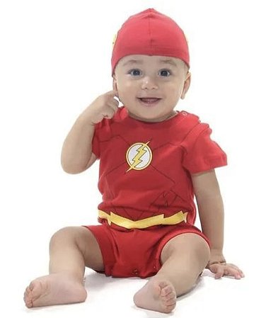 Fantasia Body Macaquinho Baby Flash M - Sulamericana Fantasias