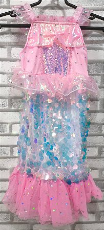 Fantasia Sereia Luxo HY90294 - Regina Festas