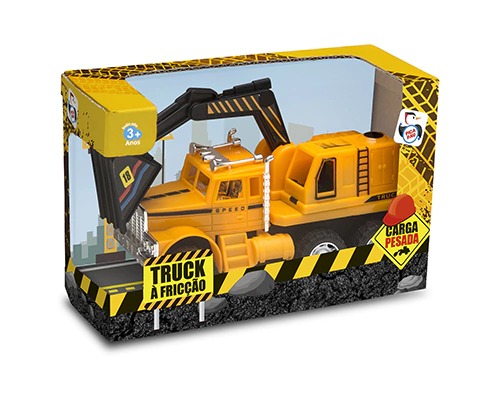 Caminhao Truck Fricção Construção 730 - Pica Pau