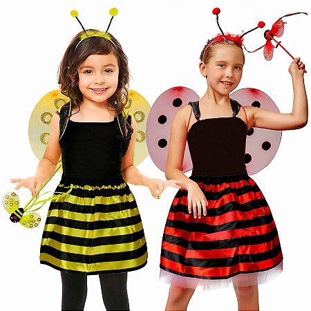 Fantasia Abelhinha Joaninha XM 20559 - Partiu Festa