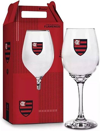 Taça Flamengo Vinho 385ml - Brasfoot
