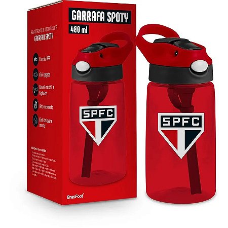 Garrafa Spoty São Paulo 480ml - Brasfoot