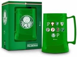 Caneca Gel Palmeiras 300ml Escudos - Brasfoot
