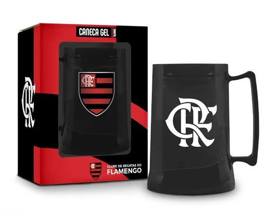 Caneca Gel Flamengo 300ml - Brasfoot