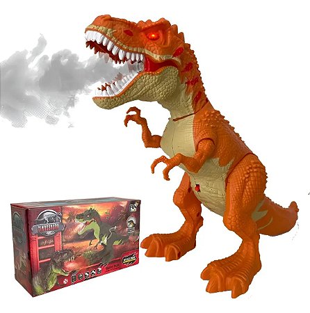 Dinossauro Som Luz Movimento e Fumaça - For Kids