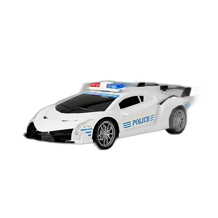 Carro Controle Remoto Policia Operações Especiais Branco - CKS
