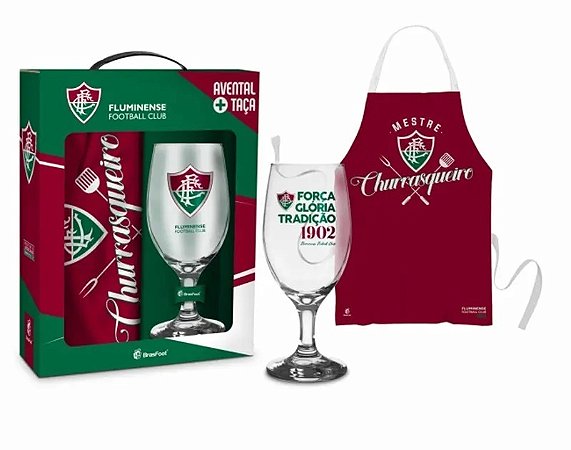 Taça + Avental Fluminense - Brasfoot