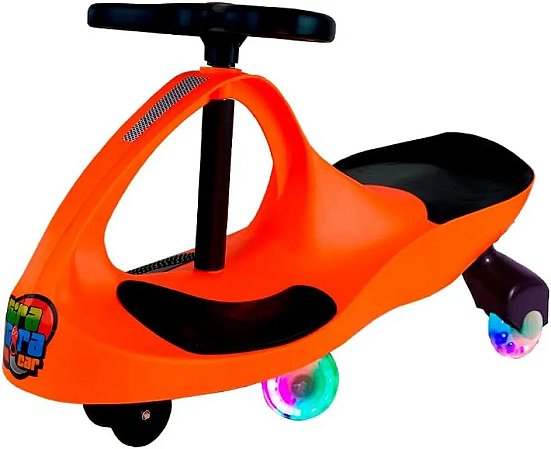 Gira Gira Car Laranja com Luz ec - Fenix Brinquedos