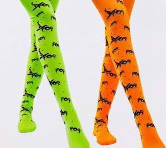 Meia 7/8 Halloween Mix Color 67cm - Partiu Festa