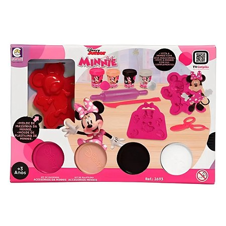 Kit Massinhas Acessorios Minnie Disney - Cotiplas