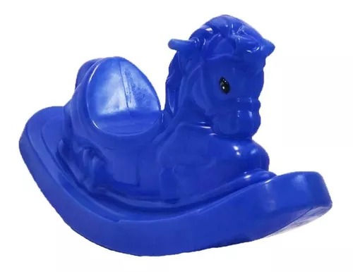 Gangorra Cavalinho Azul - BB Bolinhas