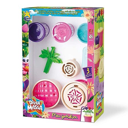 Diver Massa Meu Jardim Massa de Modelar c/ Acessorios - Divertoys