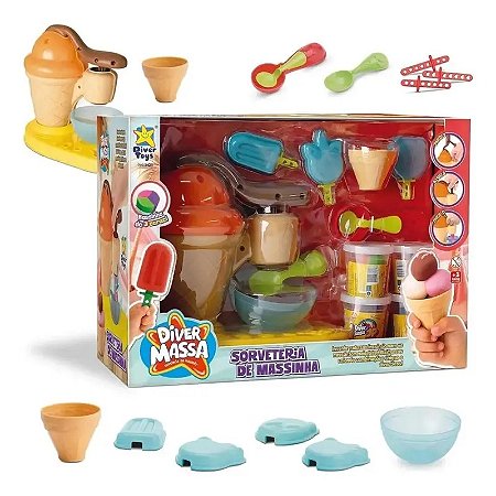 Diver Massa Sorveteria Maquina de Massinha - Divertoys