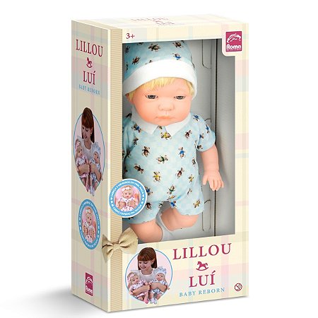 Boneca Lillou & Louis Baby Reborn Menino - Roma Brinquedos