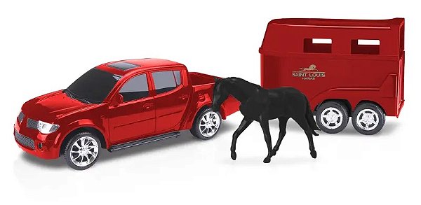 Pick-Up Rx Haras Camionete C/ Cavalo - Roma Brinquedos