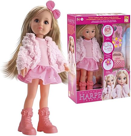 Boneca Harper Fashion - Bee Toys