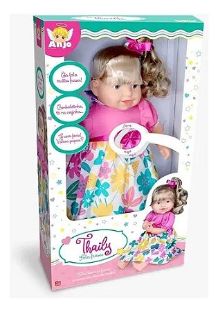 Boneca Thaily com Cabelo - Brinquedos Anjo
