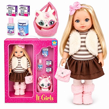 Boneca Colecao It Girls Pet Cat - Brinquedos Anjo