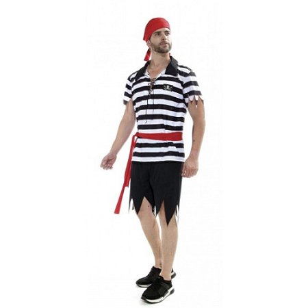 Fantasia Pirata Masculino G - Sulamericana Fantasias