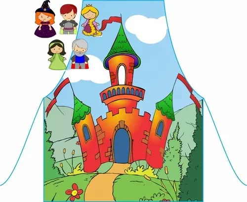 Avental Hora Do Conto - Rapunzel