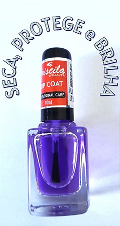 TOP COAT PRISCILA: BRILHO RADIANTE E PROTEÇÃO DURADOURA. FINALIZE SUA ESMALTAÇÃO COM PERFEIÇÃO E SOFISTICAÇÃO!