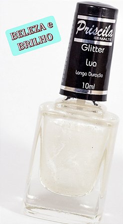 COR LUA GLITTER - ESMALTE DE UNHA PRISCILA - QUALIDADE, BRILHO e DURABILIDADE