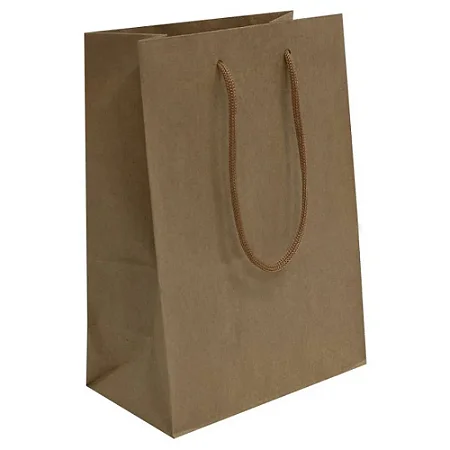 Sacolas de papel Kraft 34x22x10 cm