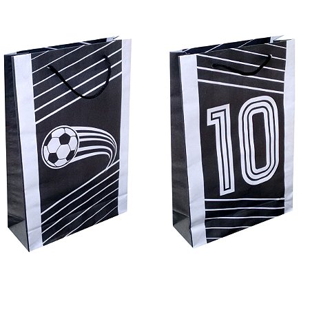 Sacolas de papel Futebol Alvinegra 25x17x6 cm