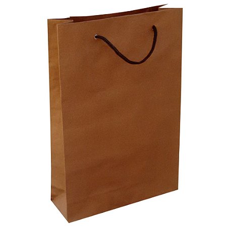 Sacolas de papel Marrom 25x17x6 cm