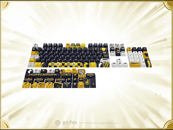 KIT DE KEYCAPS SPECIAL EDITION HARRY POTTER - HUFflePuff