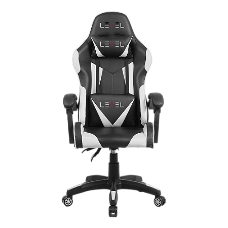 CADEIRA GAMER LV-C01DN - PRETO COM BRANCO - Level