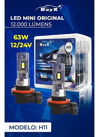Kit De Led H11 Mini Encaixe Original