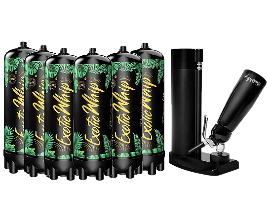 6 Cápsulas de Chantilly + 1 Máquina de Chantilly - Kit Elite