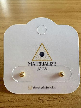 Esfera Dourada Mini - Ideal para segundo furo