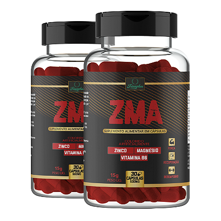 Zma 500mg Triunphus Zinco Magnesio Vitamina B6 - 60 Capsulas