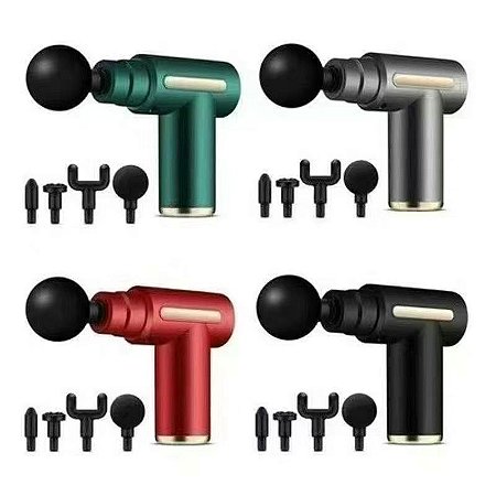 Massageador Elétrico Muscular Profissional - Pistola de Massagem MioFascial com 6 Velocidades