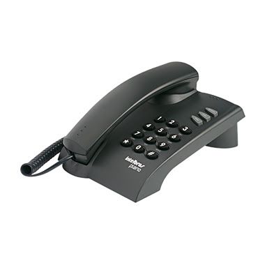 Pleno - Telefone com fio (preto - com chave)