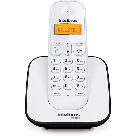 Telefone Sem Fio TS 3110 Branco e Preto