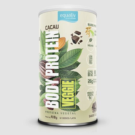Body Protein Veggie Cacau 418g - Equaliv