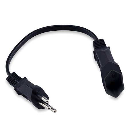 Mini Prolongador Force Line Tripolar 20cm Preto