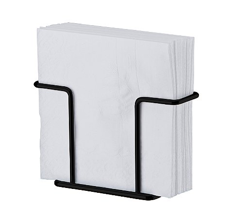 Porta Guardanapos Future Aço Preto