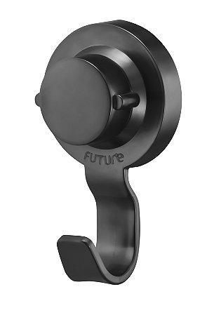Gancho Multiuso Future Com Ventosa Preto