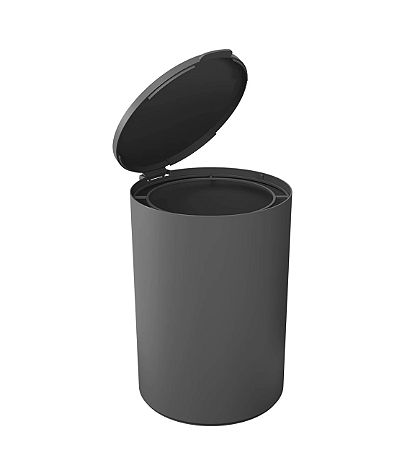 Lixeira De Piso Coza 5L Cinza Chumbo