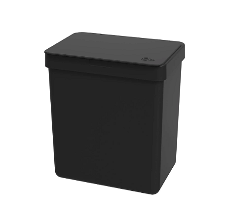 Lixeira Coza De Bancada 2,5L Preto