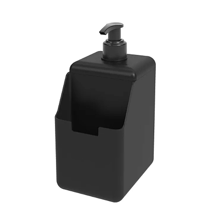 Dispenser Com Esponja Coza Preto