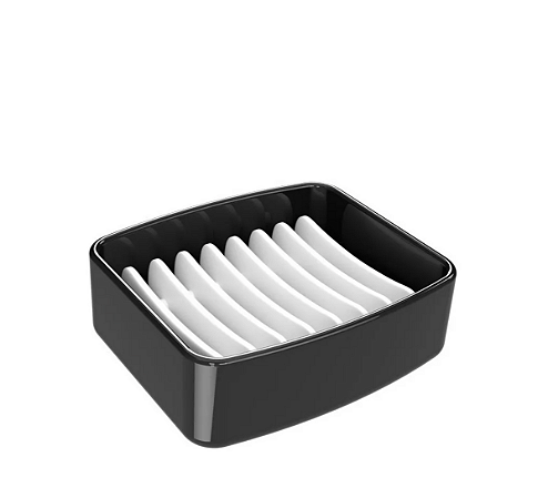 Saboneteira Bancada Coza Preto