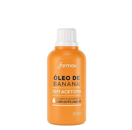 Diluidor de Esmalte Óleo de Banana 100ml Farmax