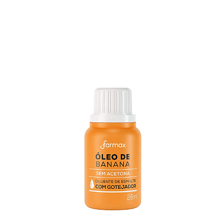 Diluidor de Esmalte Óleo de Banana 28ml Farmax