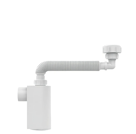 Sifão Parede C/copo Lavatório Branco Blukit